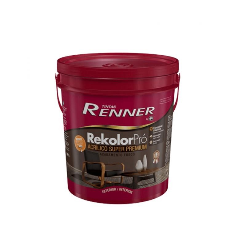Tinta Rekolor Pro Acrílico Branco Fosco 18l
