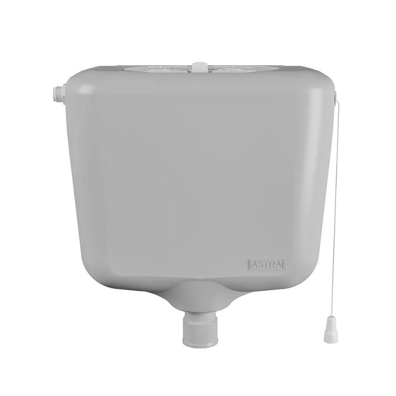 Caixa Descarga PVC 9,0L Cinza