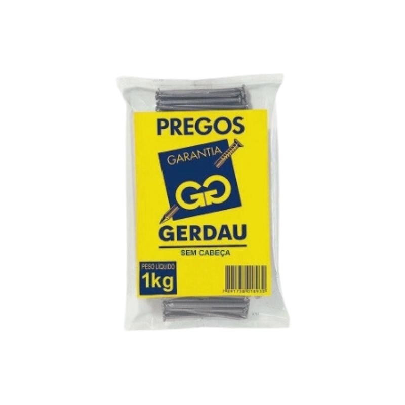 Prego 12x12 sem Cabeça 1,0Kg