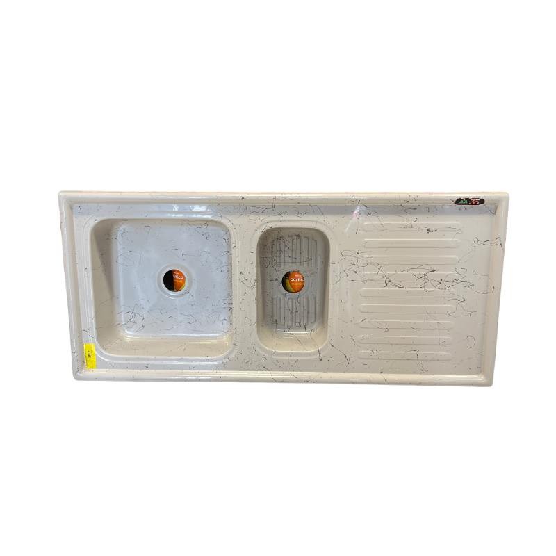 Pia 1,20m Marmorite Gourmet Travertino Gratinado