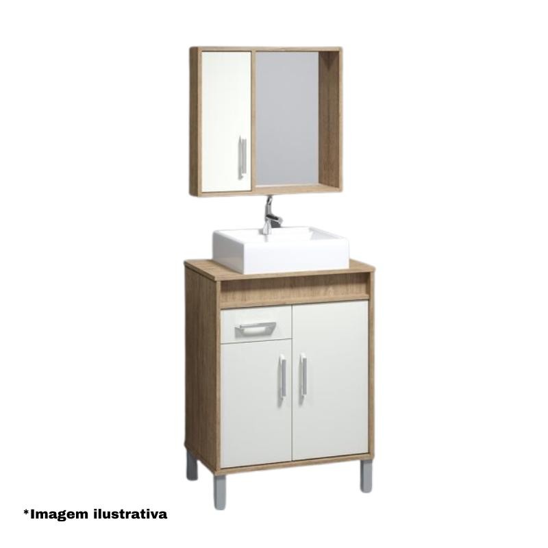 Conjunto Bertazoli Genova 60cm Cuba Apoio Calcare