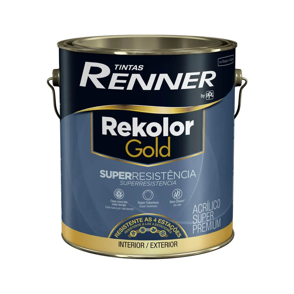 Tinta Rekolor Gold Acrílico Semibrilho Branco 3,2l