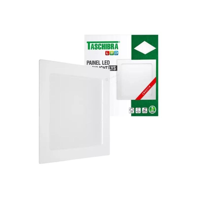Painel Led Embutir Quadrado 18w 6500k 22x22