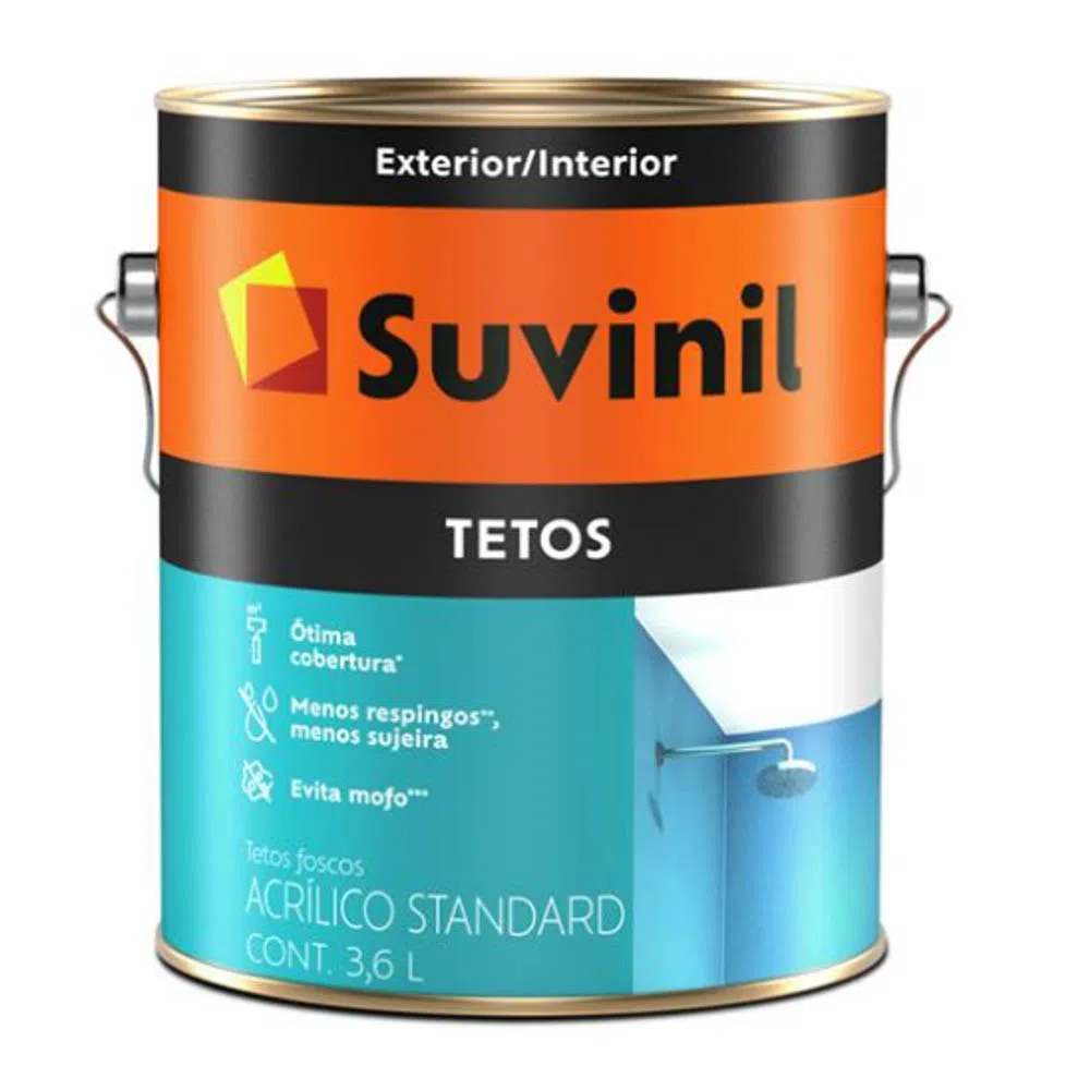 Tinta Acrílica Tetos 3,6l