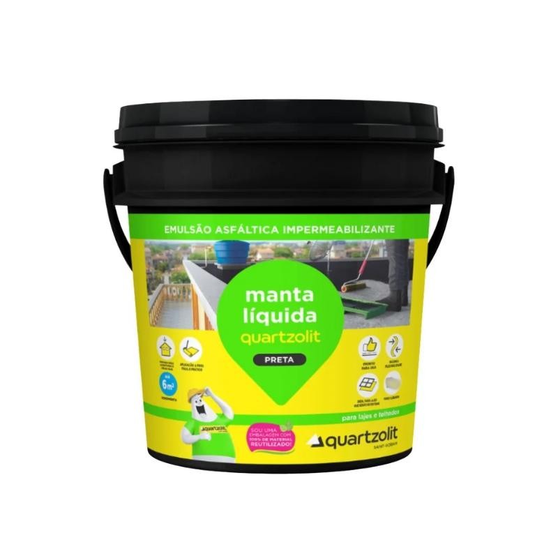 Impermeabilizante Manta Líquida Preta 3,6l