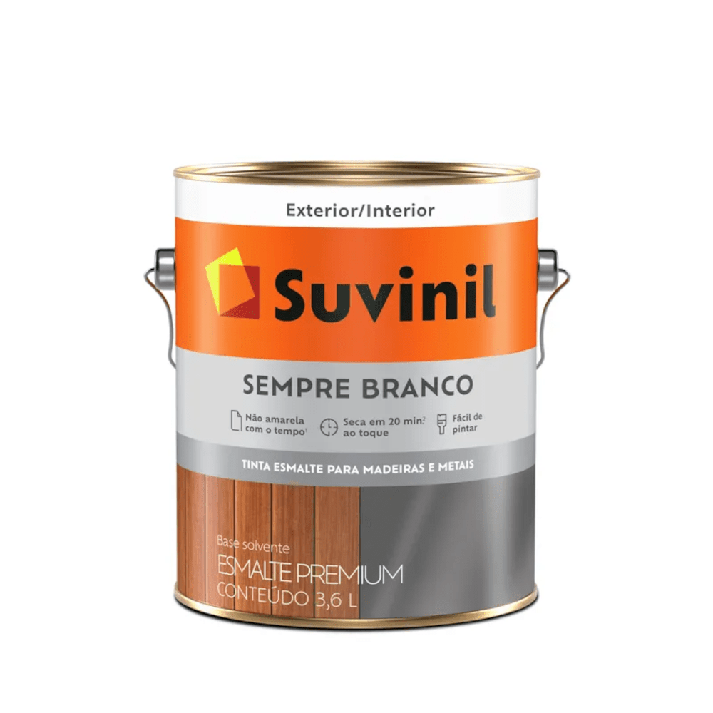 Tinta Esmalte Sempre Branco Brilhante 3,6l