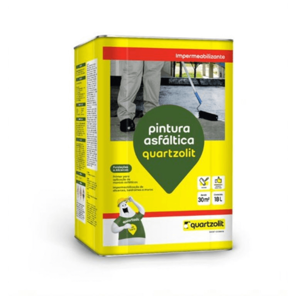 Pintura Asfáltica Solvente Preta 18l