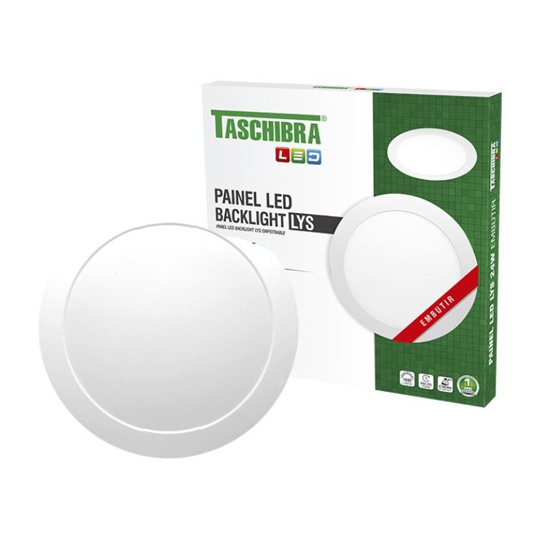 Painel Led Embutir Redondo 24w 6500k 30cm