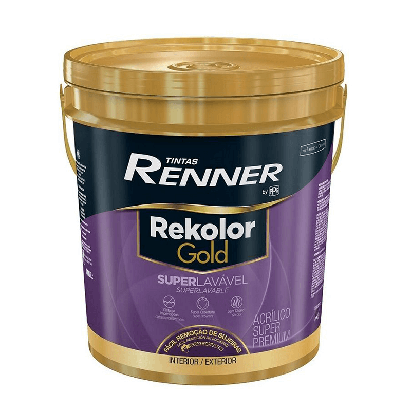 Tinta Rekolor Gold Acrílico Semi Acetinado 18l