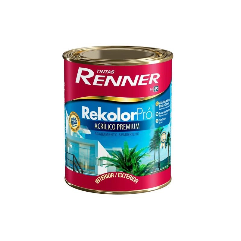 Tinta Rekolor Pro Acrílico Semibrilho Branco 900ml