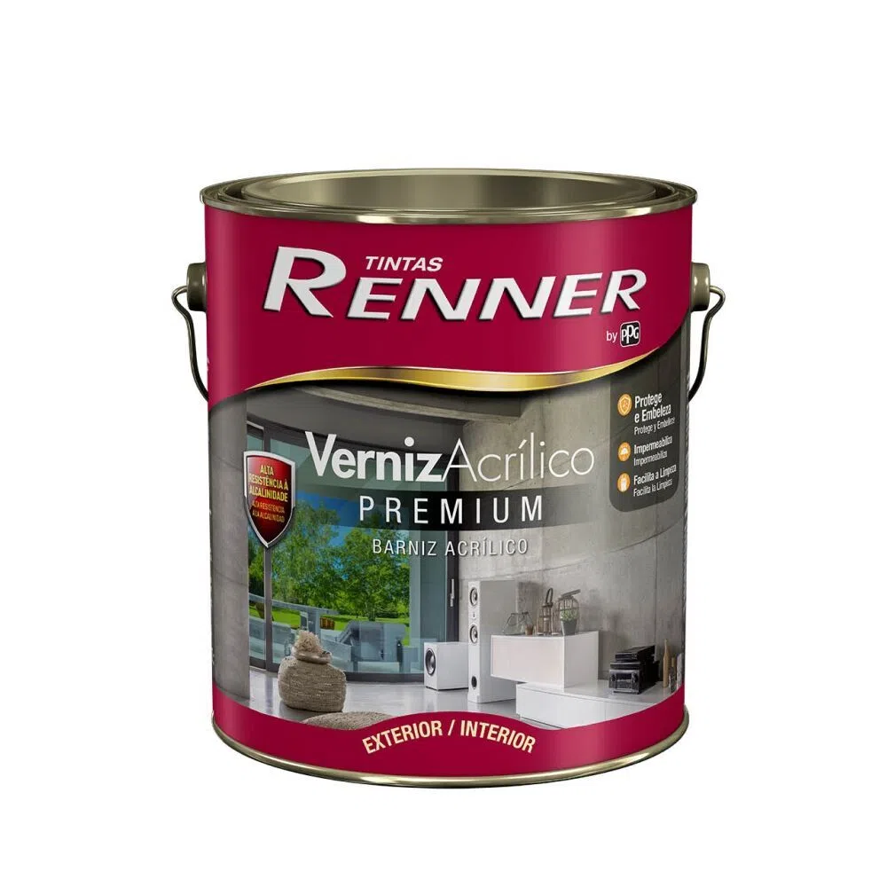 Verniz Acrílico Incolor 3,6l