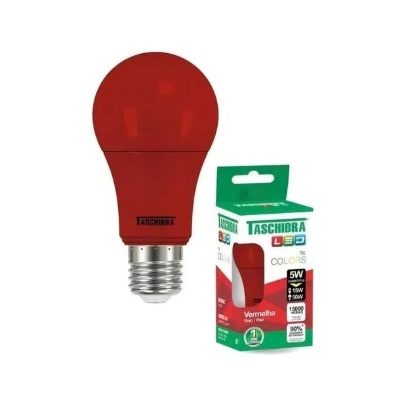 Lâmpada Led Bulbo TKL Colors Vermelha