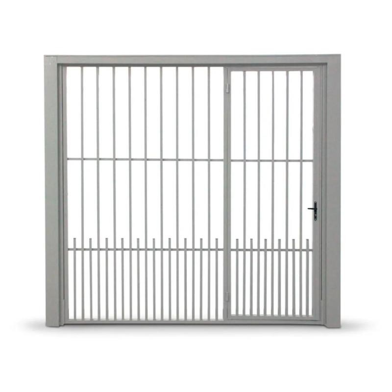 Portão de Ferro Grade 260x220 Direita