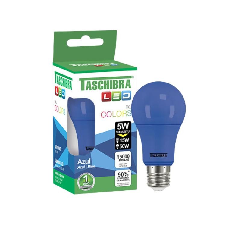 Lâmpada Led Bulbo TKL Colors Azul