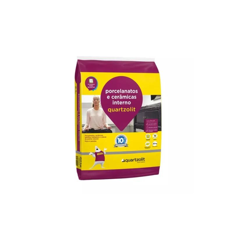 Argamassa Porcelanato Interna Cinza 20kg