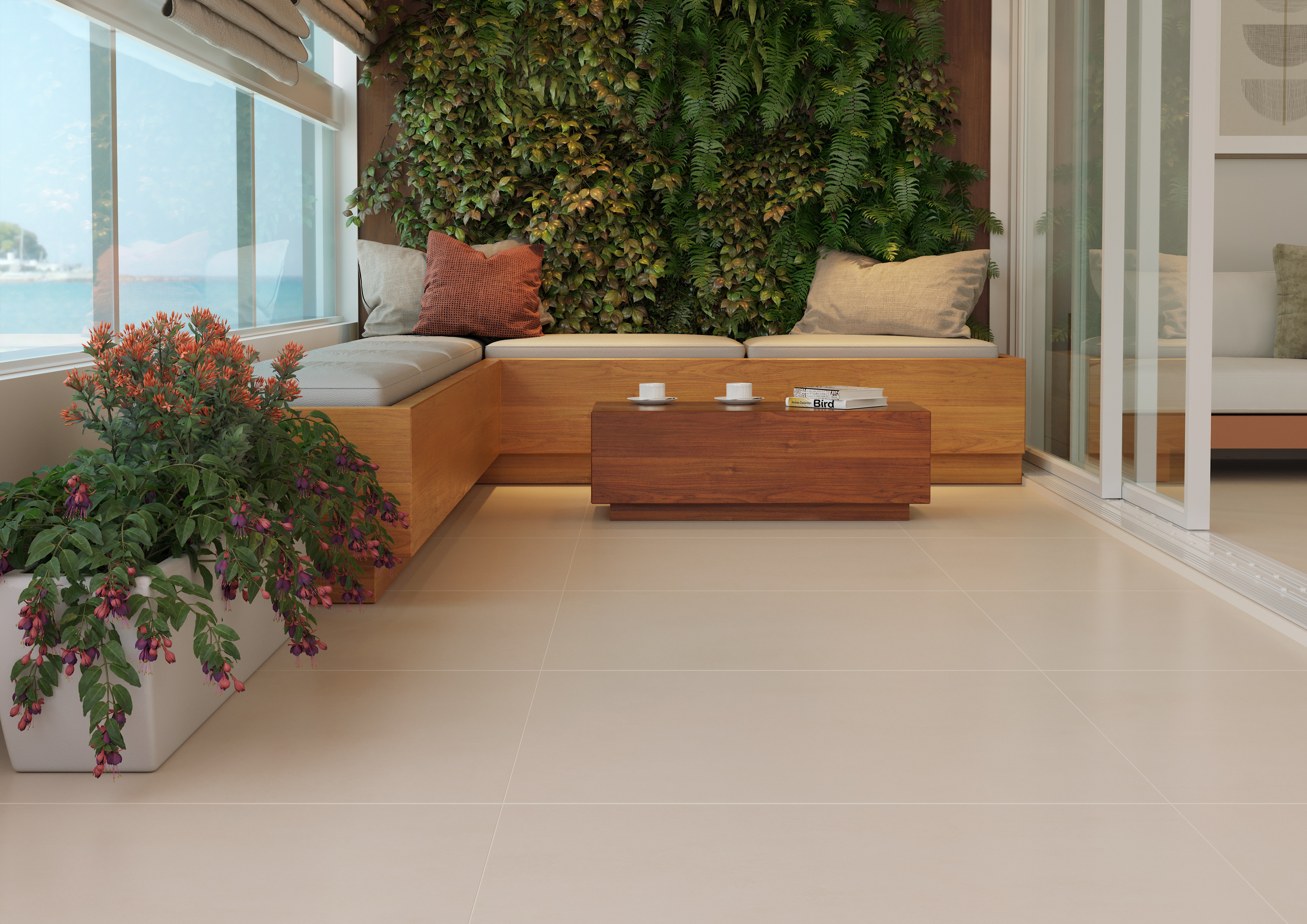 Porcelanato Urban Beige HD Acetinado A 84x84cm