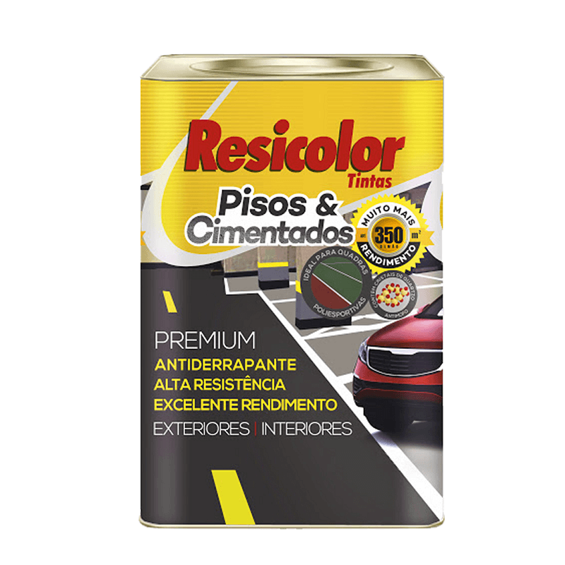 Tinta Amarelo Demarc para Pisos e Cimentados Acetinado 18l