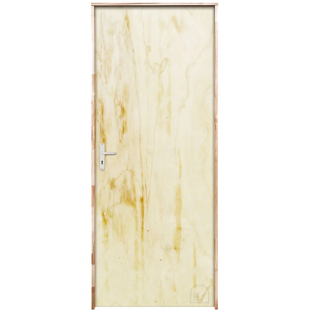 Porta 70x210x14cm Semi-Oca WC Amescla Sem Guarnições Montada Esquerda